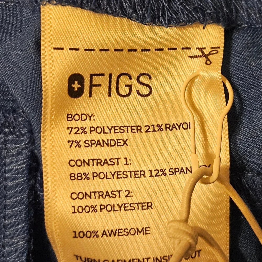 Figs Tansen Zip Jogger Pants Men's Size XL NWT Blue Uniform Work Scrub Pants‎